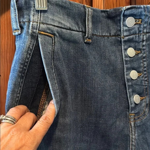 EUC Pilcro Arin Barrel Leg Blue Denim Jeans - Picture 4 of 12